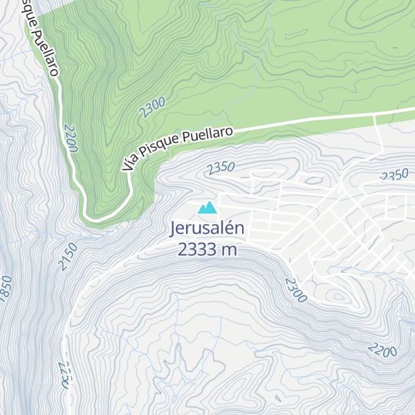 Map of Jerusalén