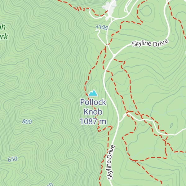 Map of Pollock Knob