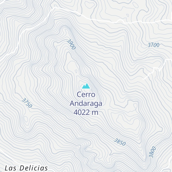 Map of Cerro Andaraga