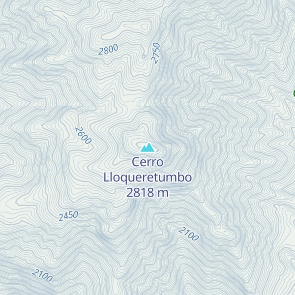 Map of Cerro Lloqueretumbo
