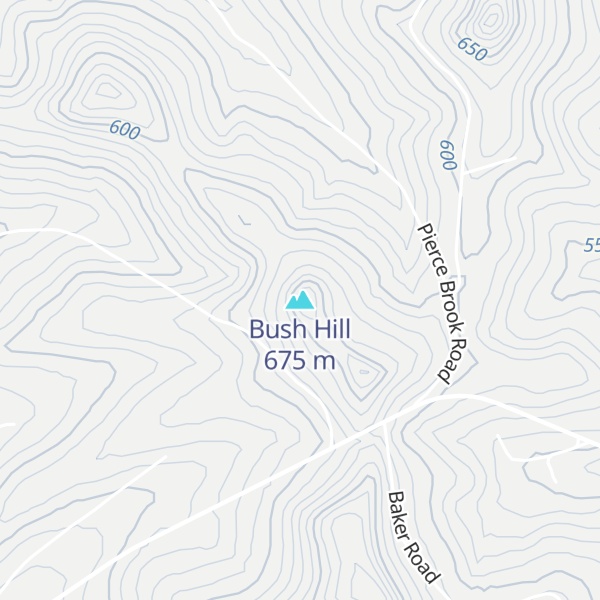 Map of Bush Hill