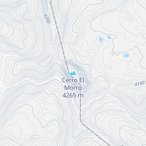 Map of Cerro El Morro