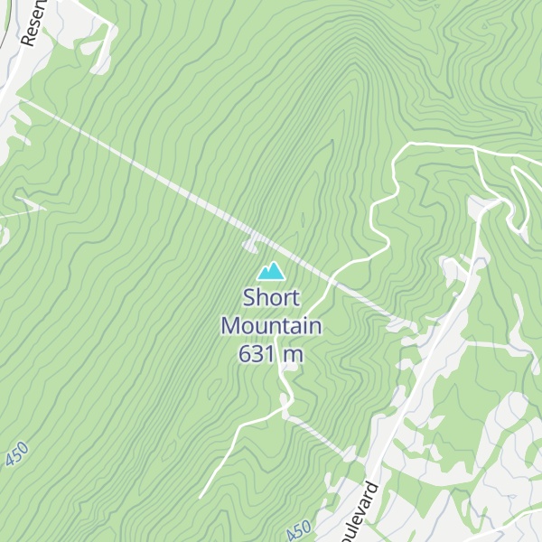 Map of Short Mountain