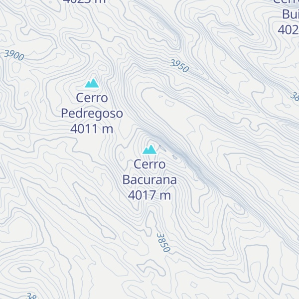 Map of Cerro Bacurana
