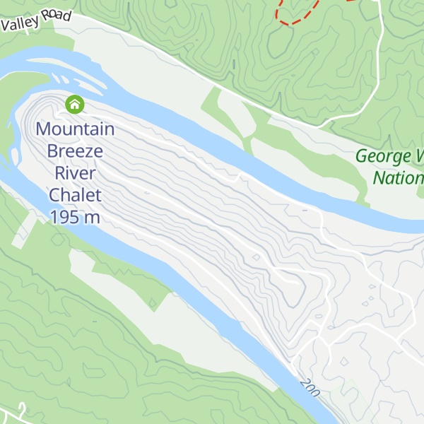 Map of Lone Bear Cabin