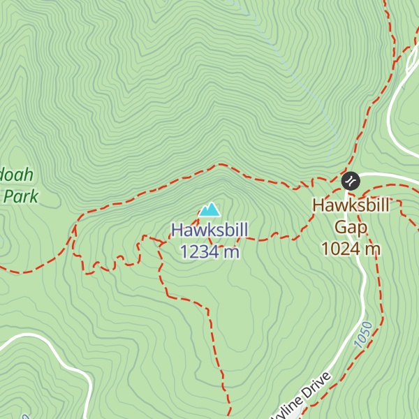 Map of Hawksbill