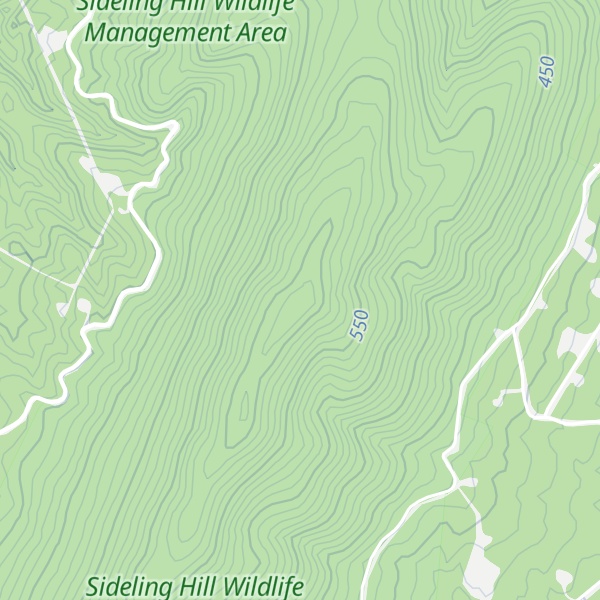 Map of Sideling Hill