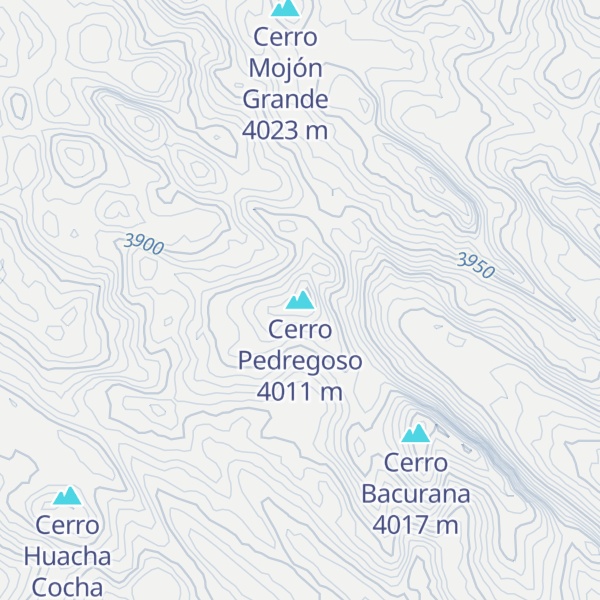 Map of Cerro Pedregoso