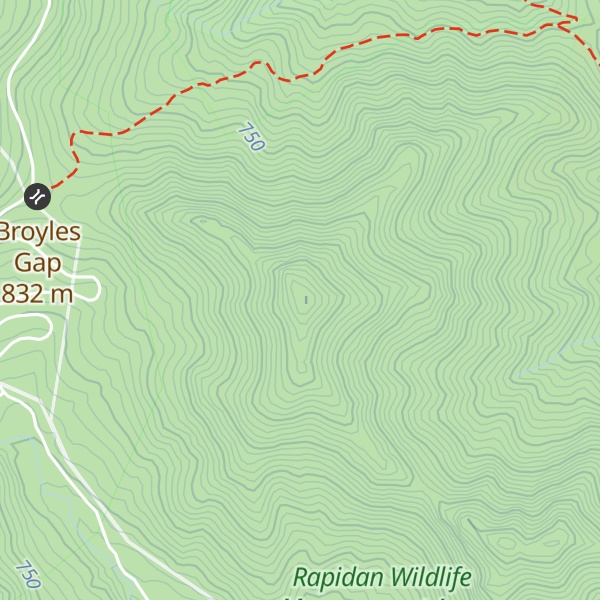 Map of Doubletop Mountain