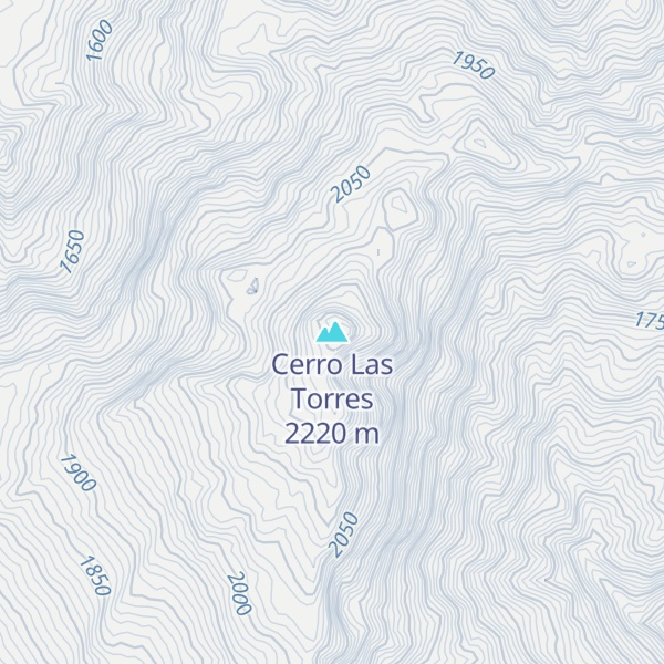 Map of Cerro Las Torres