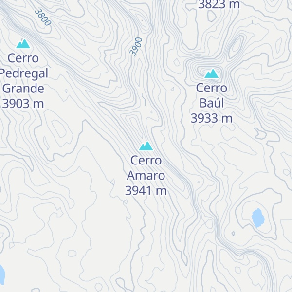 Map of Cerro Amaro