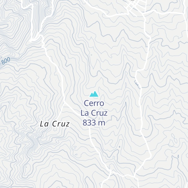 Map of Cerro La Cruz