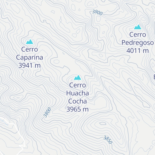 Map of Cerro Huacha Cocha