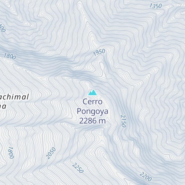 Map of Cerro Pongoya