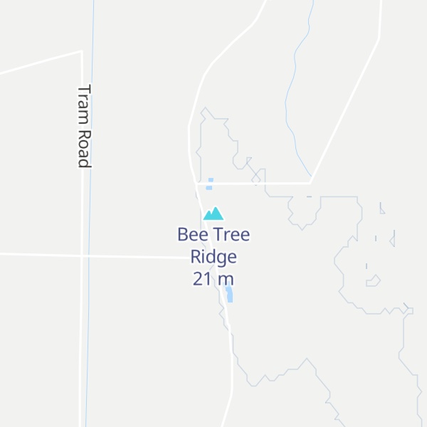 Map of Bee Tree Ridge