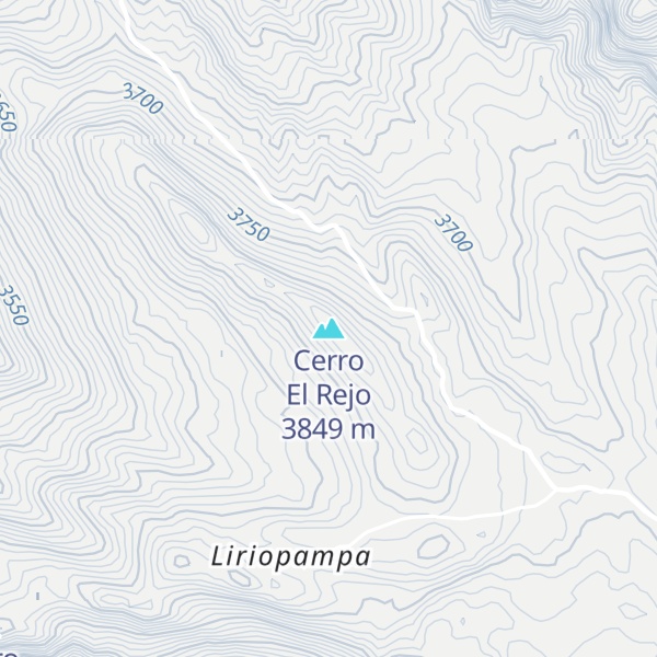 Map of Cerro El Rejo