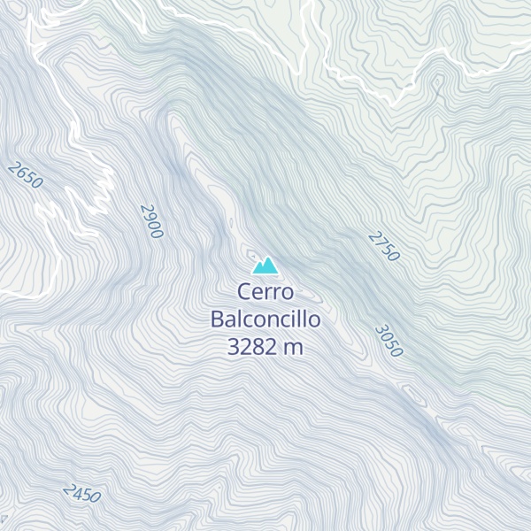 Map of Cerro Balconcillo