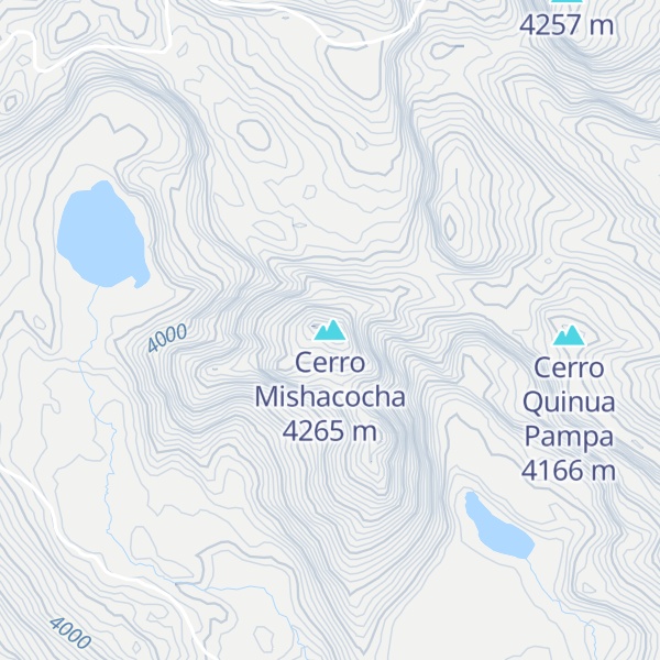 Map of Cerro Mishacocha