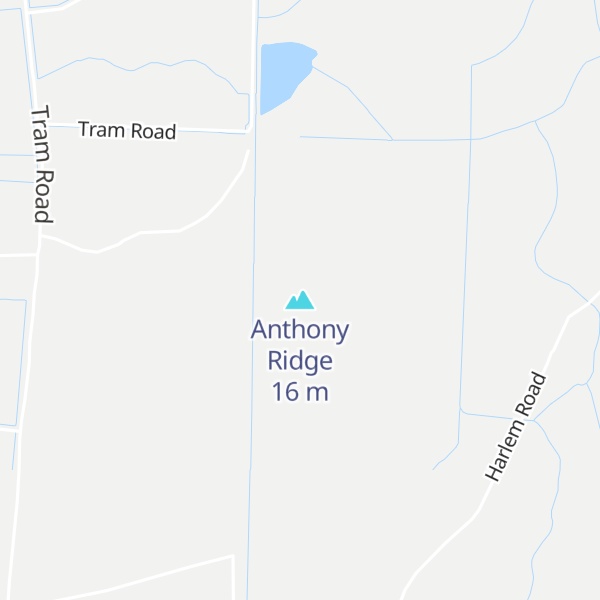 Map of Anthony Ridge