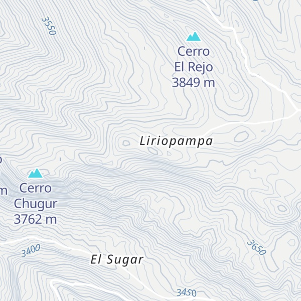 Map of Cerro Huira Huira