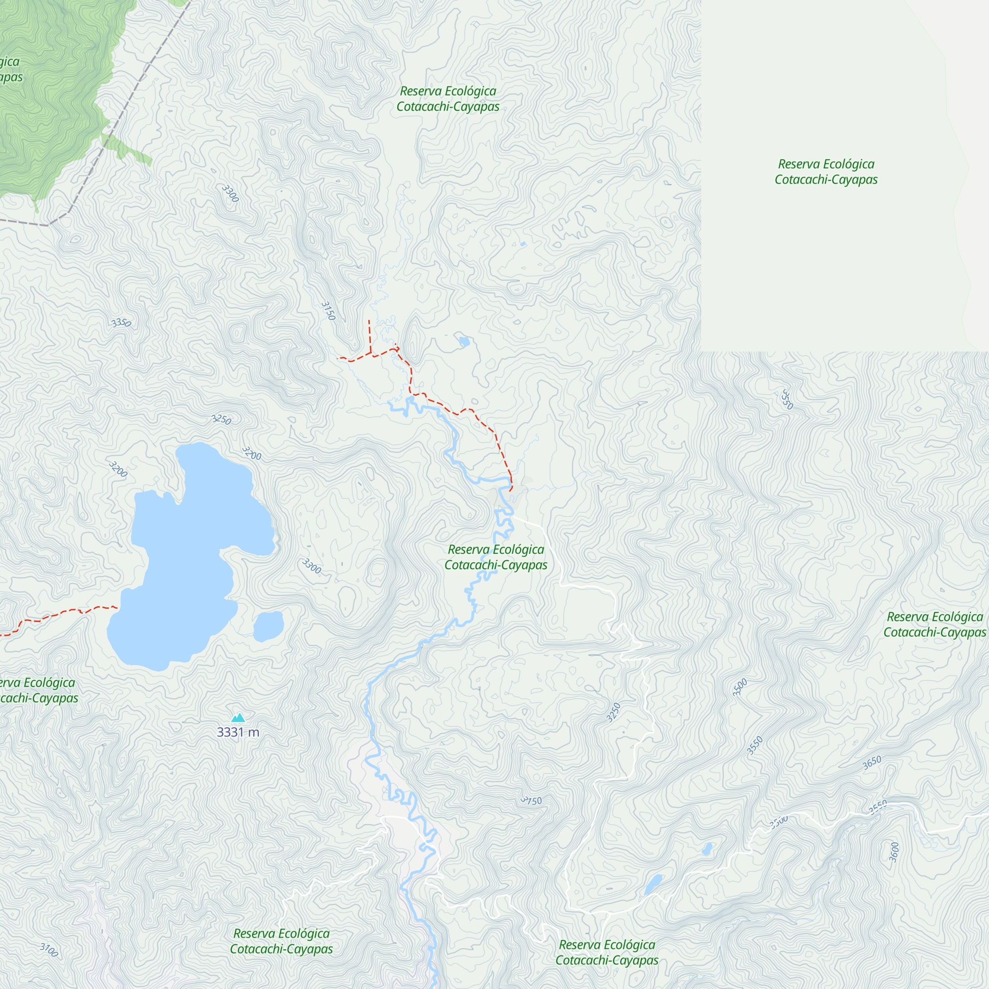 Refugio Alta Montaña Piñán map