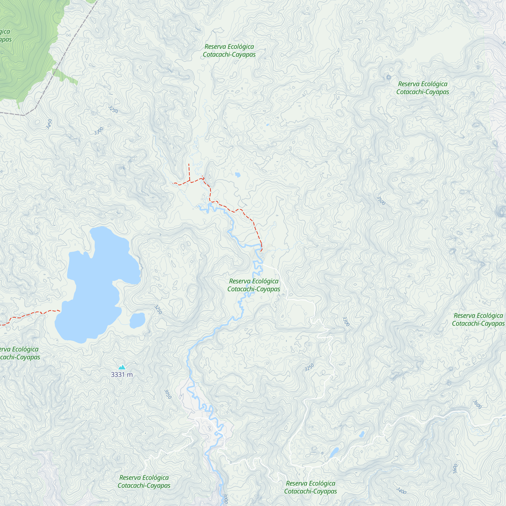 Refugio Alta Montaña Piñán map