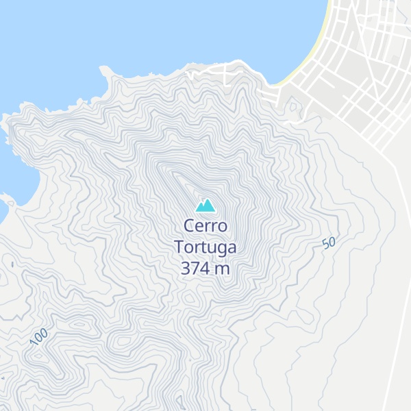 Map of Cerro Tortuga