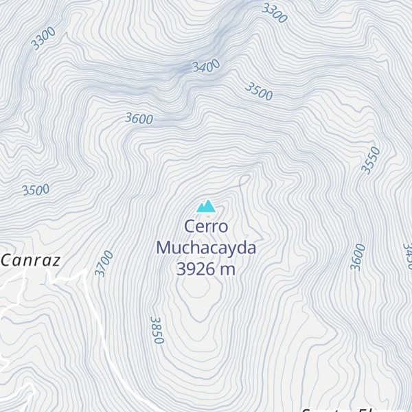 Map of Cerro Muchacayda