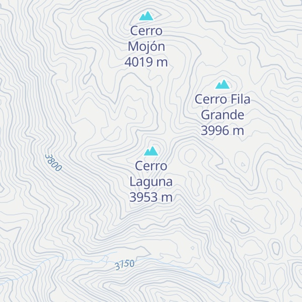Map of Cerro Laguna