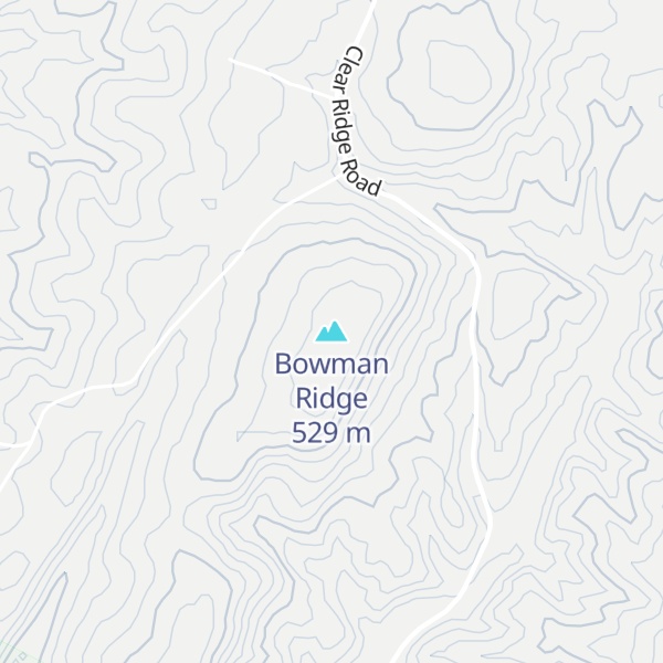 Map of Bowman Ridge