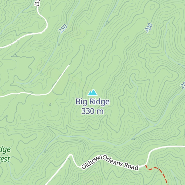 Map of Big Ridge