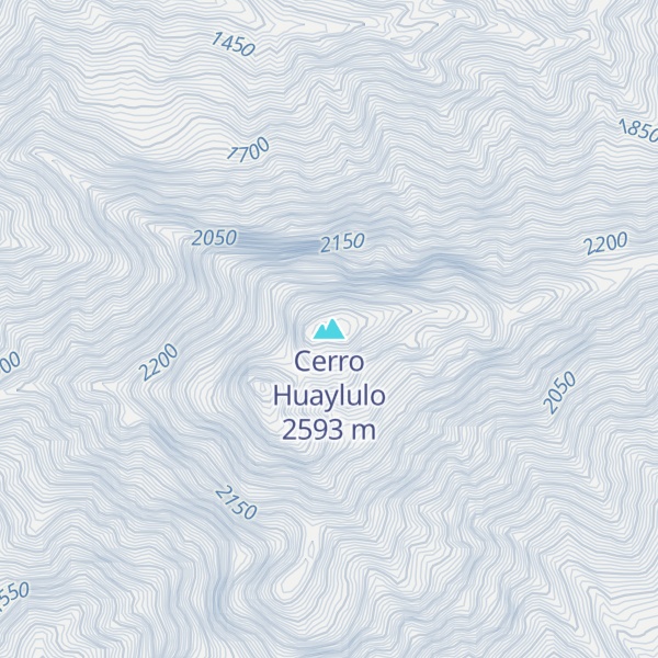 Map of Cerro Huaylulo