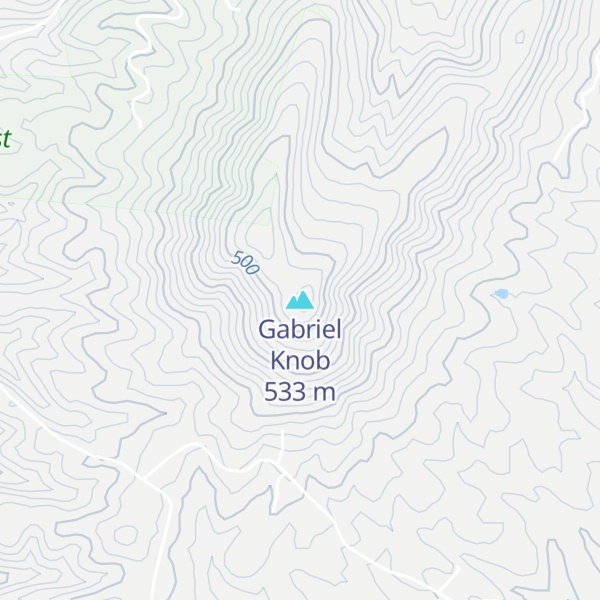 Map of Gabriel Knob