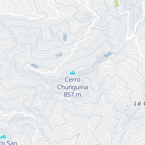 Map of Cerro Chunguina