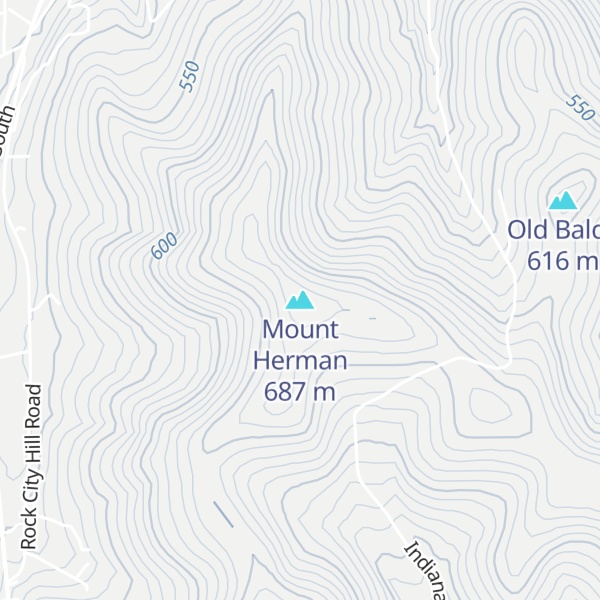 Map of Mount Herman
