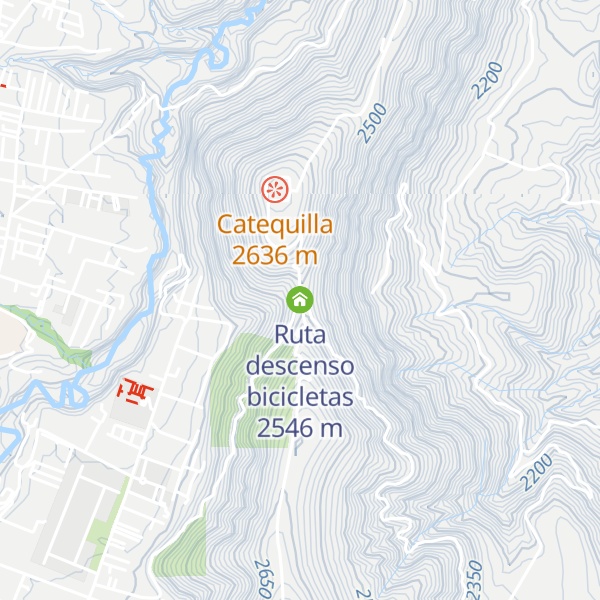 Map of Ruta descenso bicicletas