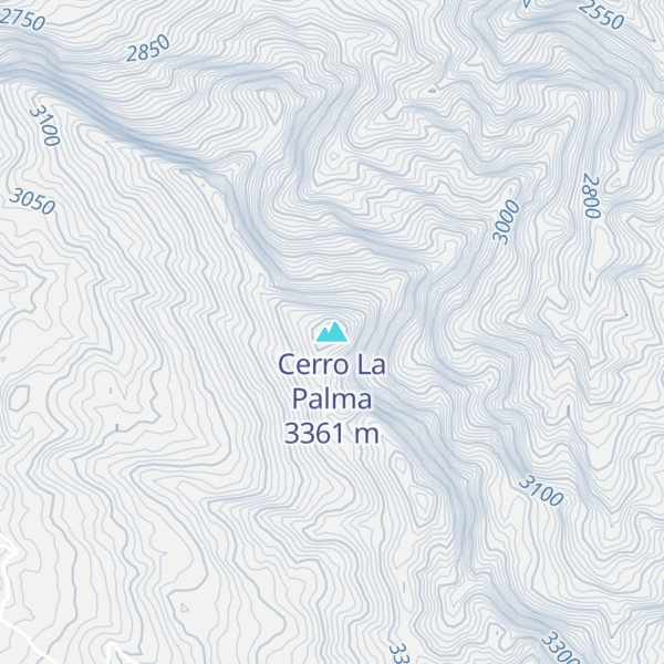 Map of Cerro La Palma