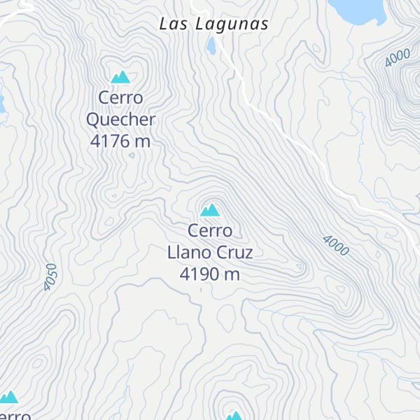 Map of Cerro Llano Cruz