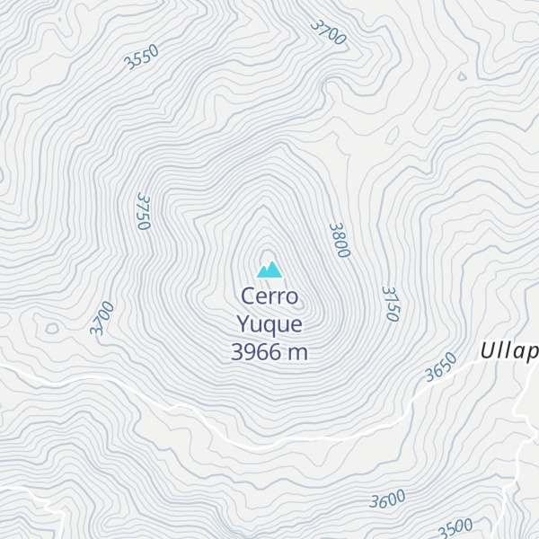 Map of Cerro Yuque