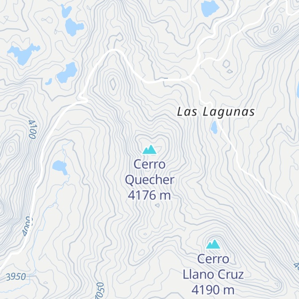 Map of Cerro Quecher