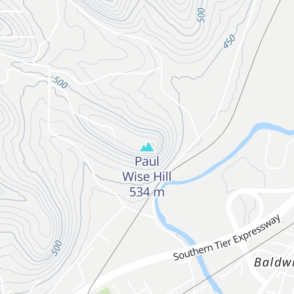 Map of Paul Wise Hill
