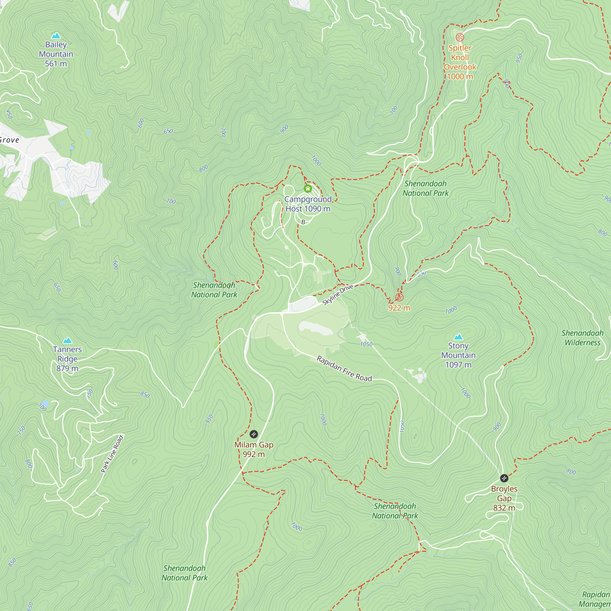 Harry F. Byrd, Sr. Visitor Center map