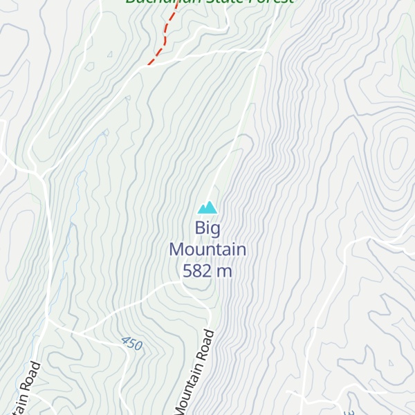 Map of Big Mountain