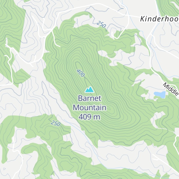 Map of Barnet Mountain