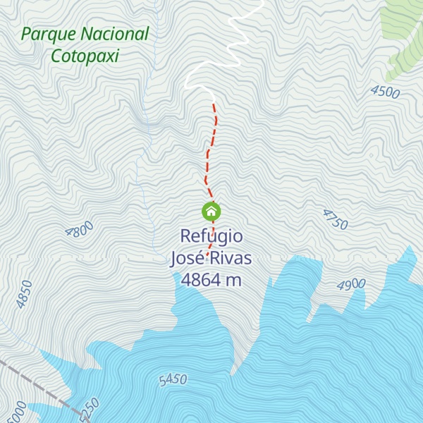 Map of Refugio José Rivas