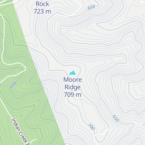 Map of Moore Ridge