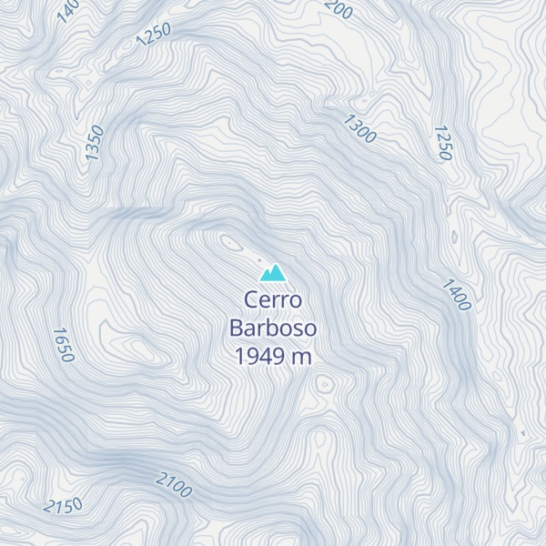 Map of Cerro Barboso
