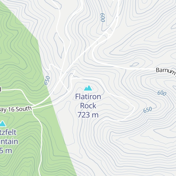 Map of Flatiron Rock