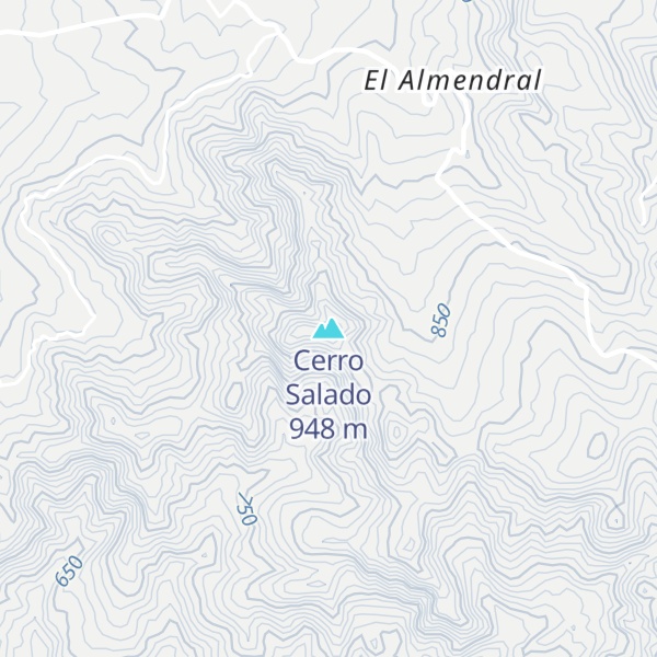 Map of Cerro Salado