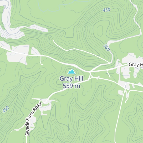 Map of Gray Hill